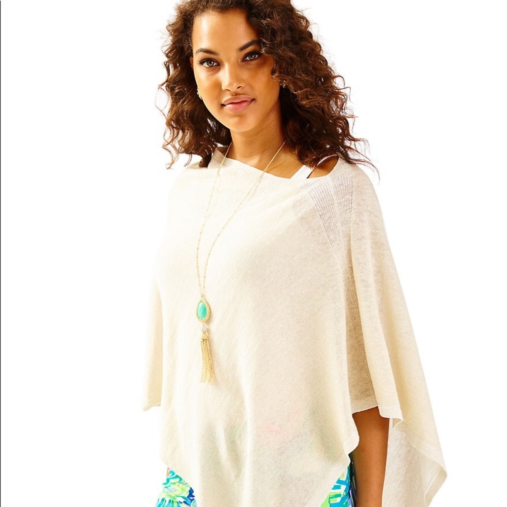 Lilly Pulitzer Bayshore Sweater Wrap NWT 1 SZ